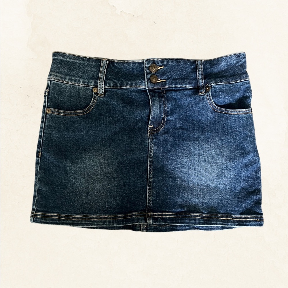 Princess Polly Blue Denim Mini Skirt